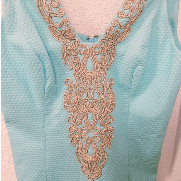 NWT LILLY PULITZER Suzette Shift Dress Serene Blue SZ: 8 - Picture 12 of 16